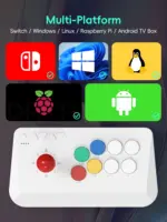 Arcade Stick sans fil bluetooth pour consoles - Kf s b f b be bba eed ea - Mon Univers Tech