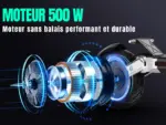 Trottinette Électrique – 500W, Double Suspension & Éclairage LED - Kf a da c f be f da q - Mon Univers Tech
