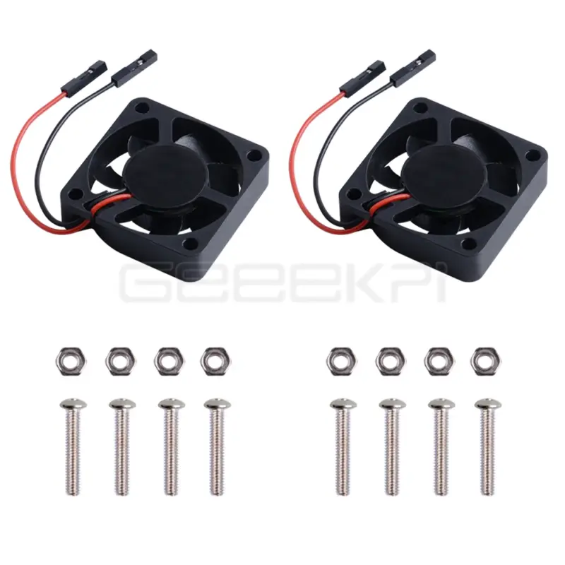 Pack 2 Ventilateurs 40×40 mm LED – Refroidissement Raspberry Pi - Kf h d b d f d fb ec de n - Mon Univers Tech