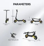 Scooter Électrique Pliable Pour Adulte OOTD S10 Motorisation 1400W Batterie 48V20AH Pneus De Route De 10 Pouces VTT Pour La Vill - Kf s f f a e e b af e - Mon Univers Tech