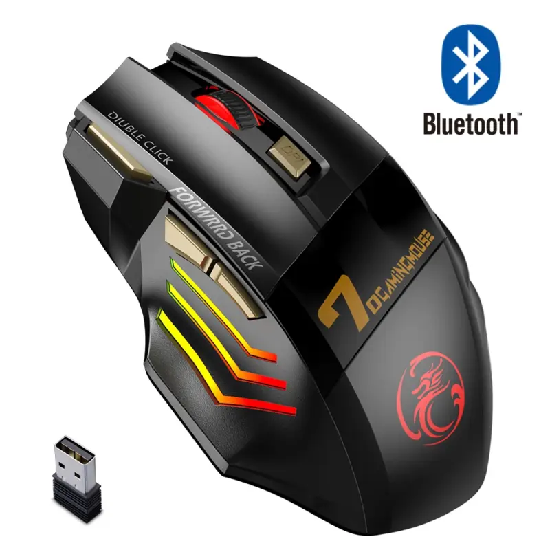 Souris Gaming sans fil RGB – 7 Boutons programmables - Kf s fa dd cc b ab f ae j - Mon Univers Tech