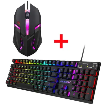 Pack Clavier & Souris Gaming RGB – Édition Gamer - Kf s a bf ee e f d b cc ecj - Mon Univers Tech