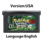 Cartouche de jeu Pokémon “Ash Hoenn” – Game Boy Advance (Version USA, Anglais) - Kf s d fc db d fb d a cebl - Mon Univers Tech