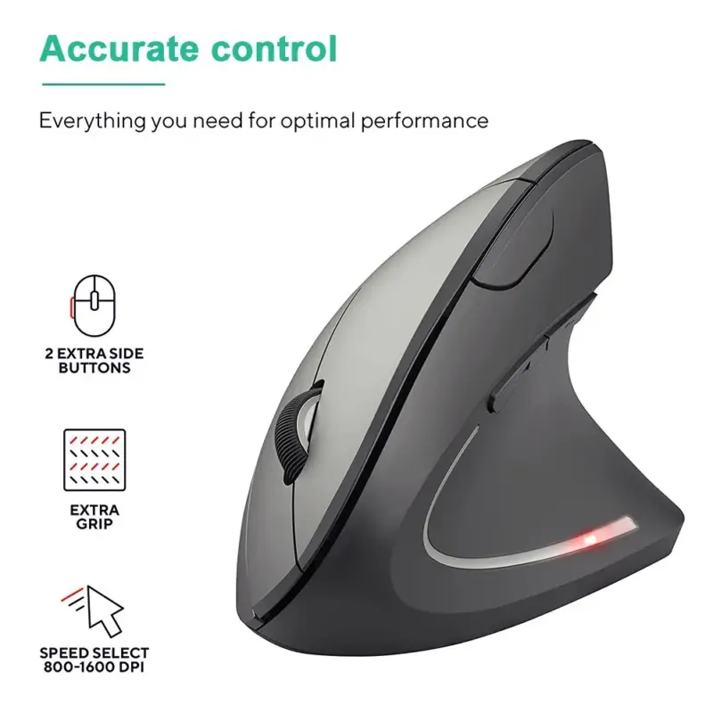 Souris ergonomique verticale sans fil – Confort & Précision - Kf s f ea c a c f acacb w - Mon Univers Tech