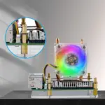 Ventilateur + Dissipateur Ice Tower RGB pour Raspberry Pi 5 - Kf sa d ee f d ab dc cdaa fb z - Mon Univers Tech