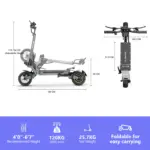 Trottinette Électrique 800W – Autonomie 40 km, Batterie 48V 15Ah - Kf sb acbb d fad e ada w - Mon Univers Tech
