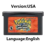 Cartouche de jeu Pokémon “Ash Johto” – Game Boy Advance (Version USA, Anglais) - Kf sd ff a f b bc c c c f s - Mon Univers Tech