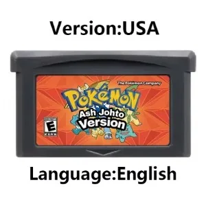 Cartouche de jeu Pokémon “Ash Johto” – Game Boy Advance (Version USA, Anglais) - Kf sd ff a f b bc c c c f s - Mon Univers Tech