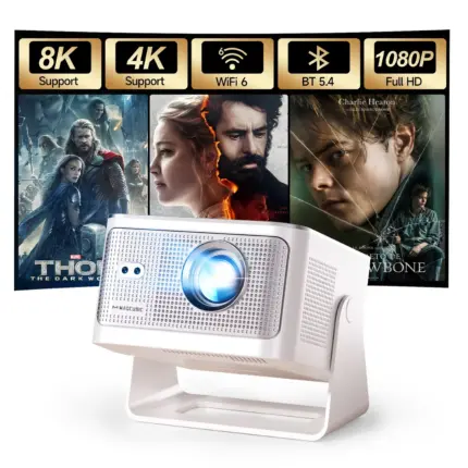 Vidéo projecteur portable Android 14 WiFi 6 Bluetooth 4K/8K - Kf s af fe a cf b c c b a k - Mon Univers Tech