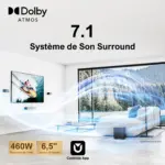 Home cinéma Dolby Atmos connecté avec barre de son et caisson de basses - Kf sc cecf d a a edcco - Mon Univers Tech