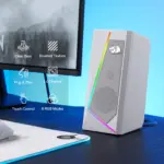 Enceintes PC gaming RGB Stéréo avec contrôle du volume - Kf seff ad fd b a a c f cs - Mon Univers Tech